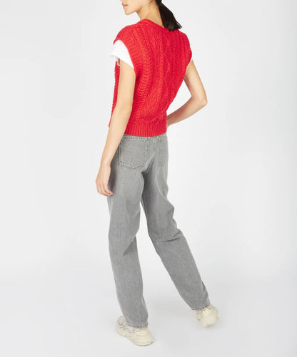 Wollen Kabel Spencer | Sweetpea - Irelands Eye Knitwear - Truien