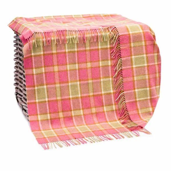 Wollen Plaid | Pink Checked - John Hanly - Plaid