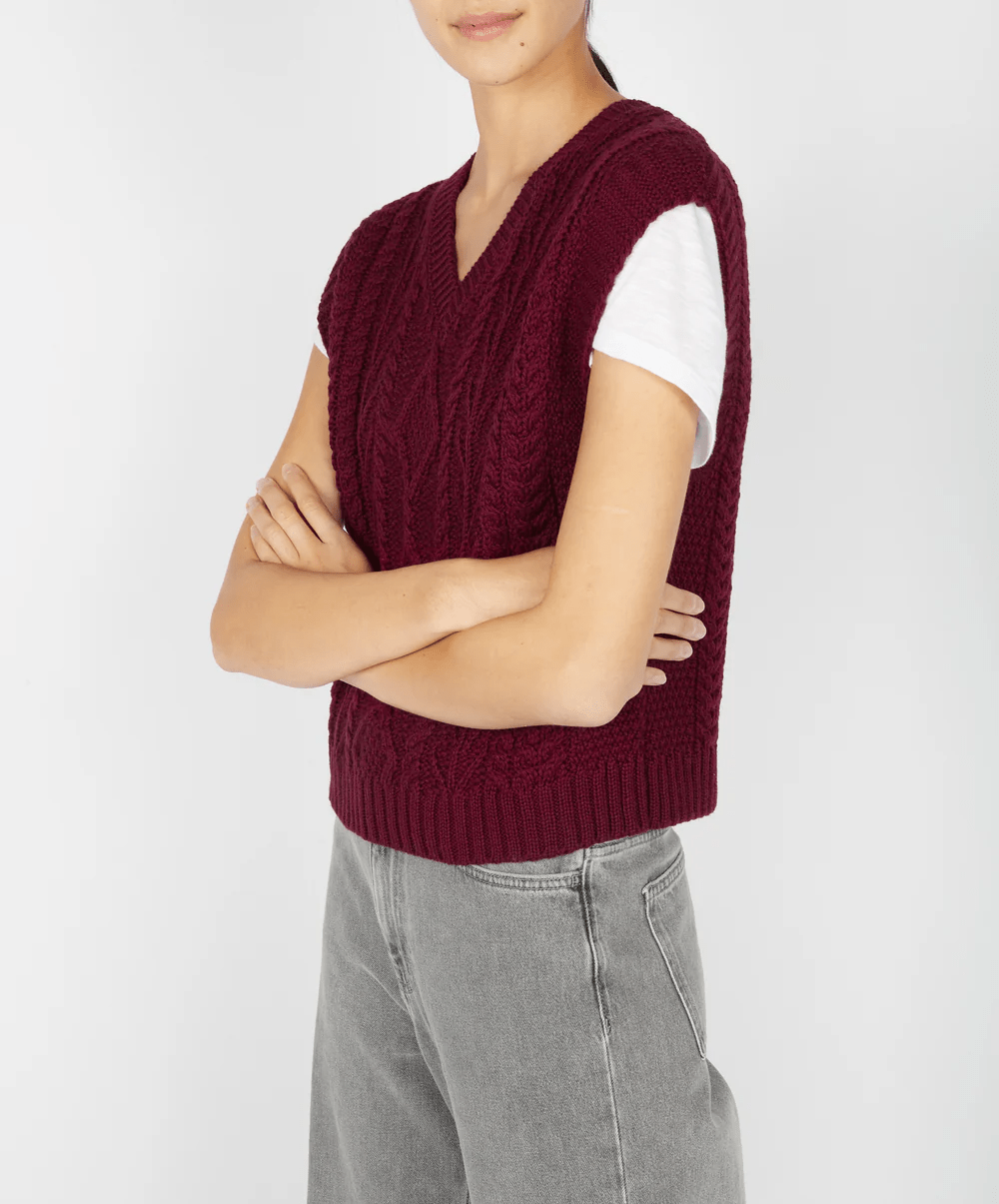Wollen Spencer Dames | Sweetpea - Irelands Eye Knitwear - Truien