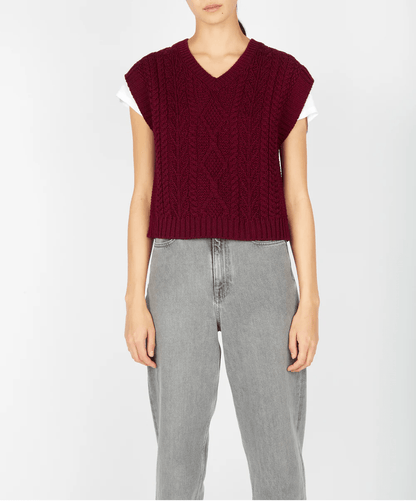 Wollen Spencer Dames | Sweetpea - Irelands Eye Knitwear - Truien
