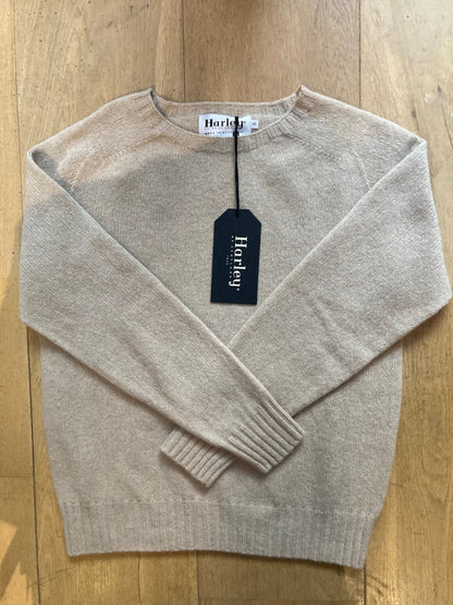 Wollen Trui | Extra Zachte Lamswol (Beige) - Harley of Scotland - Truien