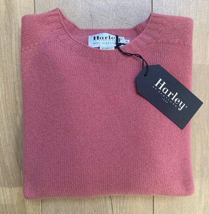Wollen Trui | Extra Zachte Lamswol (Deep Pink) - Harley of Scotland - Truien