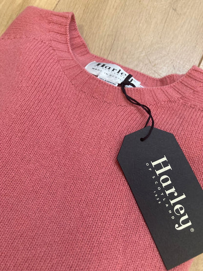 Wollen Trui | Extra Zachte Lamswol (Deep Pink) - Harley of Scotland - Truien