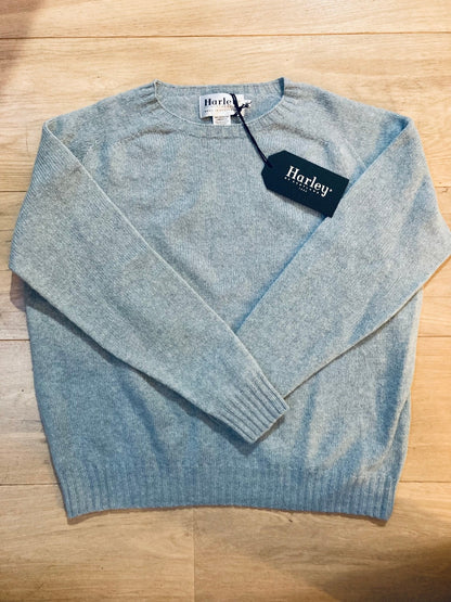 Wollen Trui | Extra Zachte Lamswol (Grey Blue) - Harley of Scotland - Truien