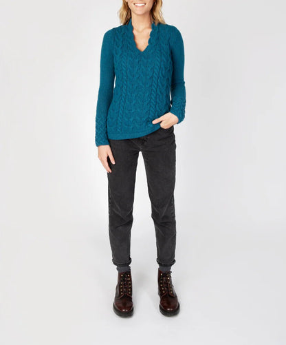 Wollen Trui | Horseshoe Cable - Irelands Eye Knitwear - Truien