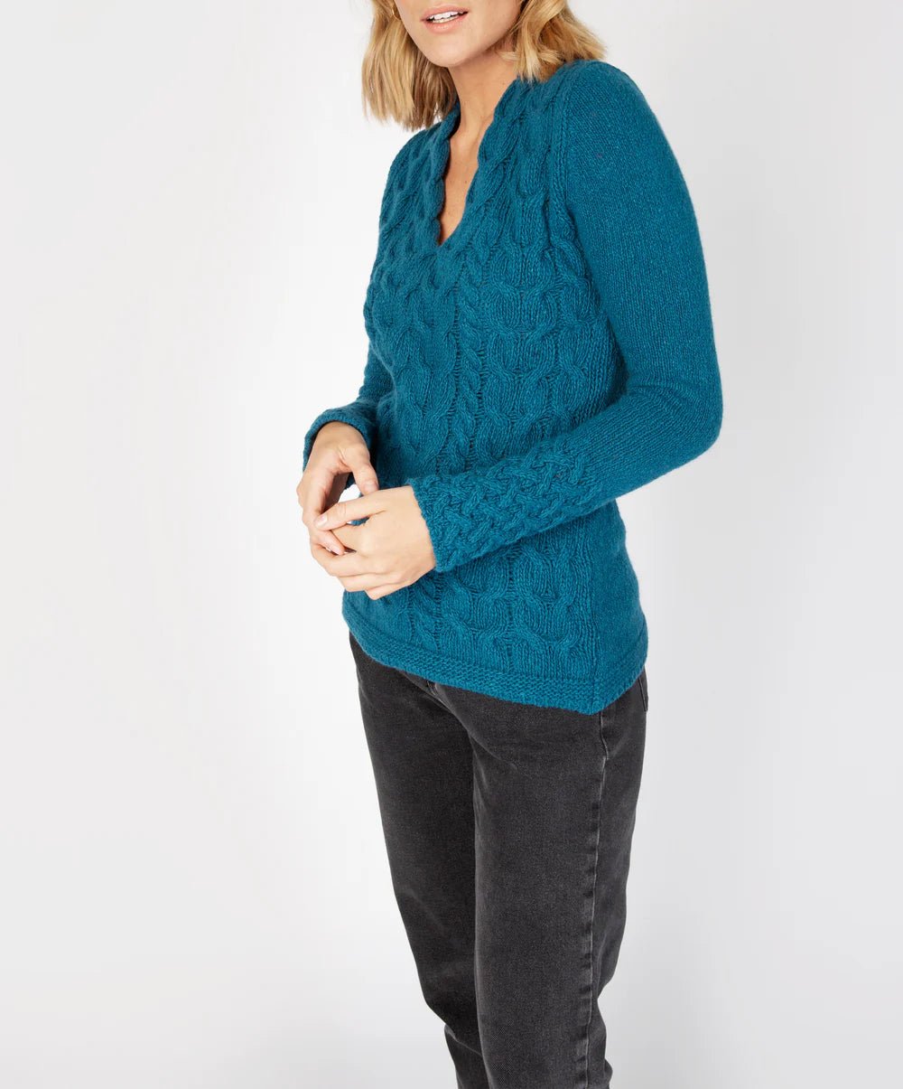 Wollen Trui | Horseshoe Cable - Irelands Eye Knitwear - Truien