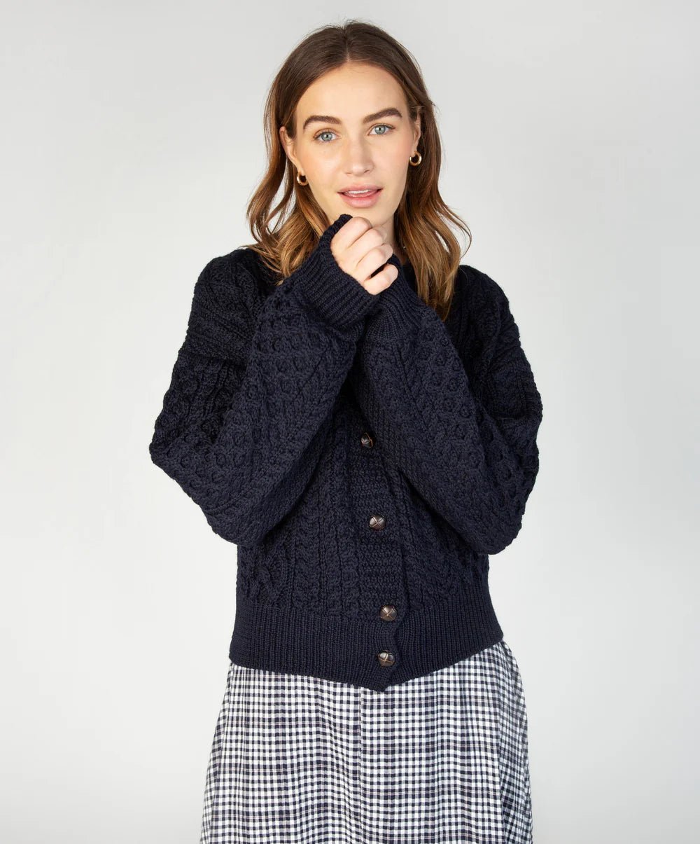 Wollen Vest | Clover Cropped - Irelands Eye Knitwear - Vesten