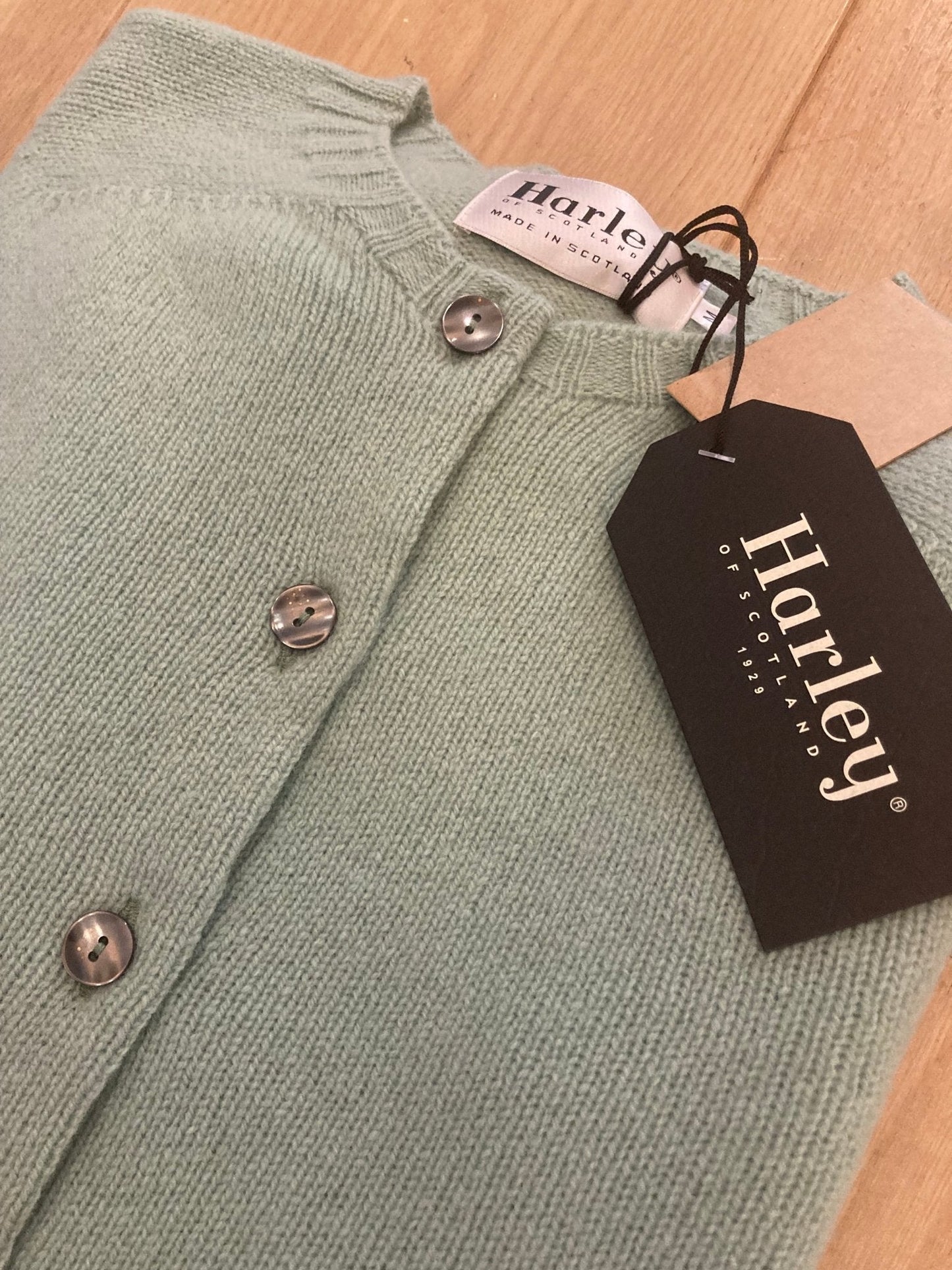 Wollen Vest | Extra Zachte Lamswol (Aniseed) - Harley of Scotland - Truien