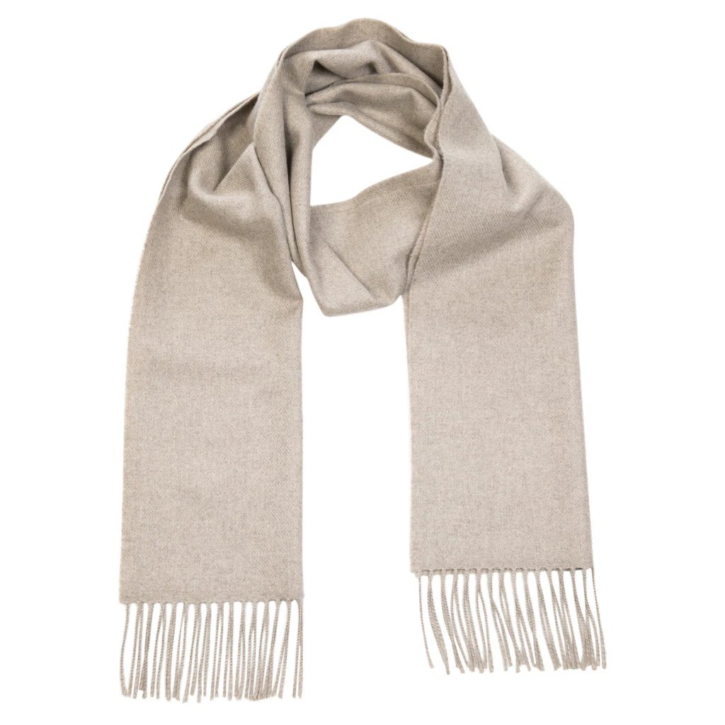 Merino Sjaal | Oatmeal Naturel - john hanly-Accessoires